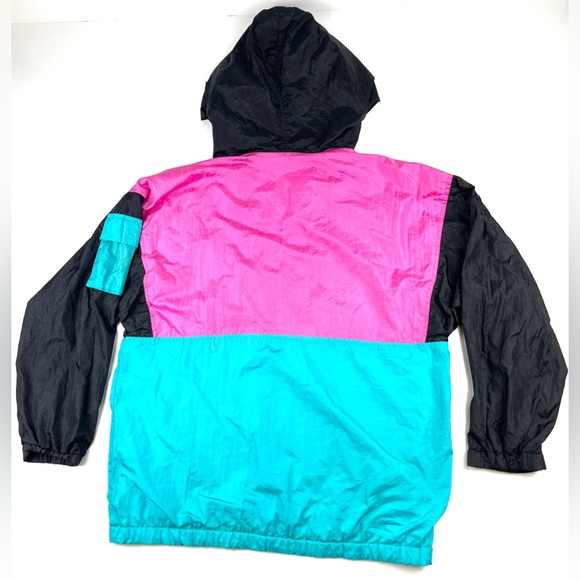 Vintage Women’s Red Pepper Action Wear Multicolor Windbreaker Size Medium - Picture 2 of 3